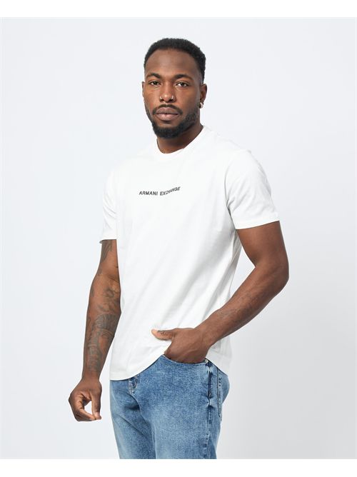 AX basic crew neck men's T-shirt with logo ARMANI EXCHANGE | XM000787-AF12308U0009